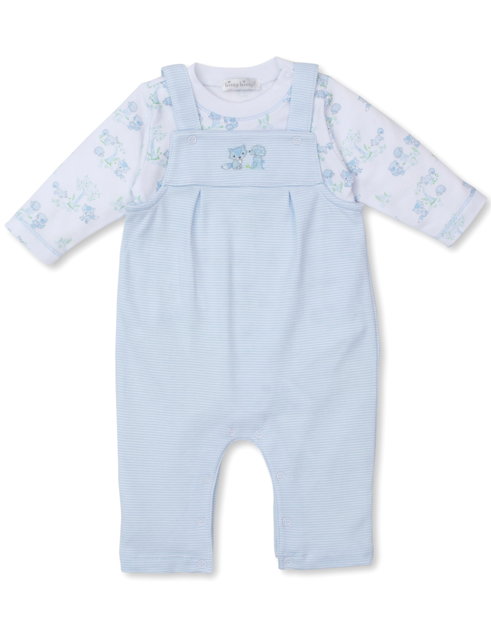 Kissy Kissy Forest Fun Overall Set Blue
