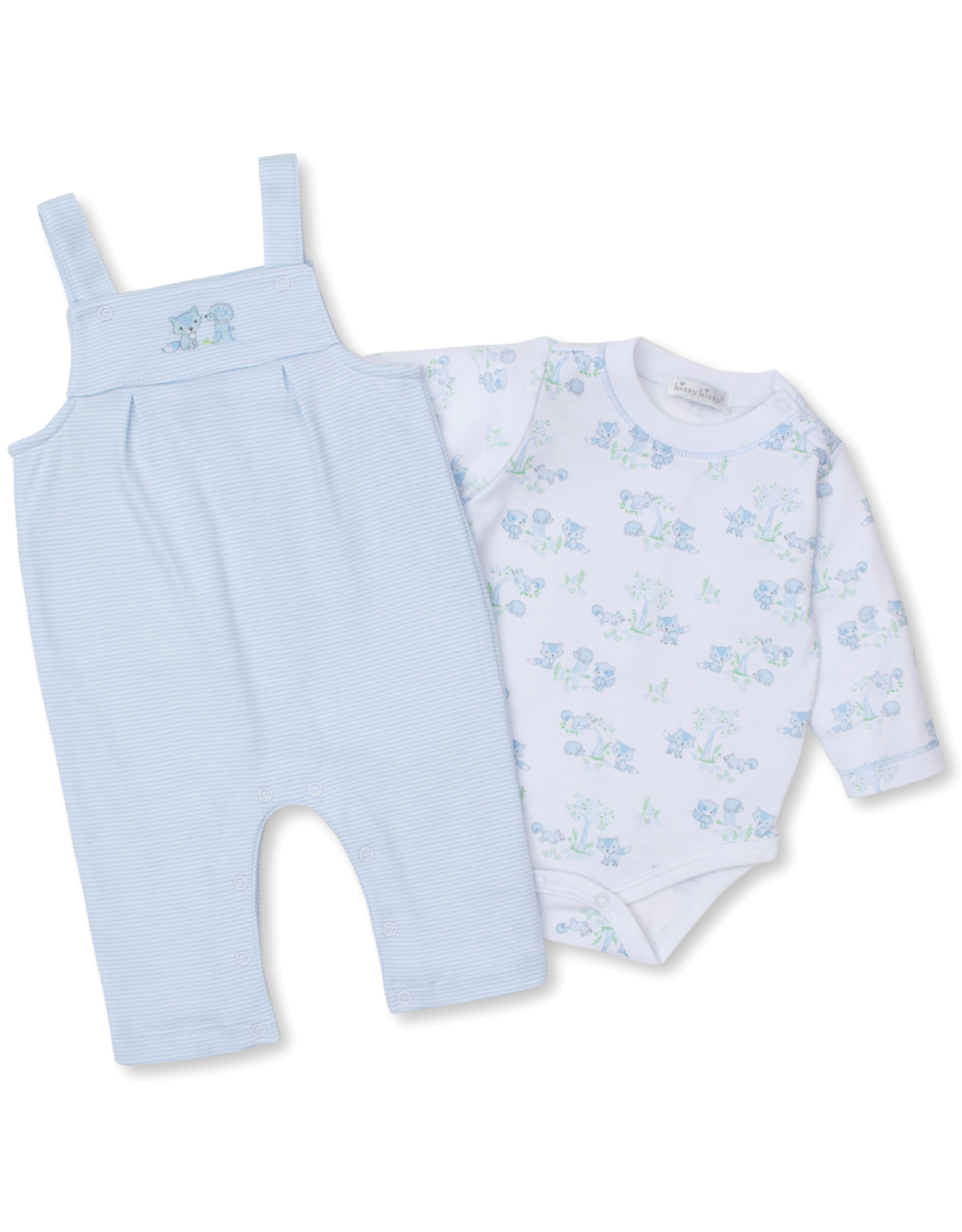 Kissy Kissy Forest Fun Overall Set Blue