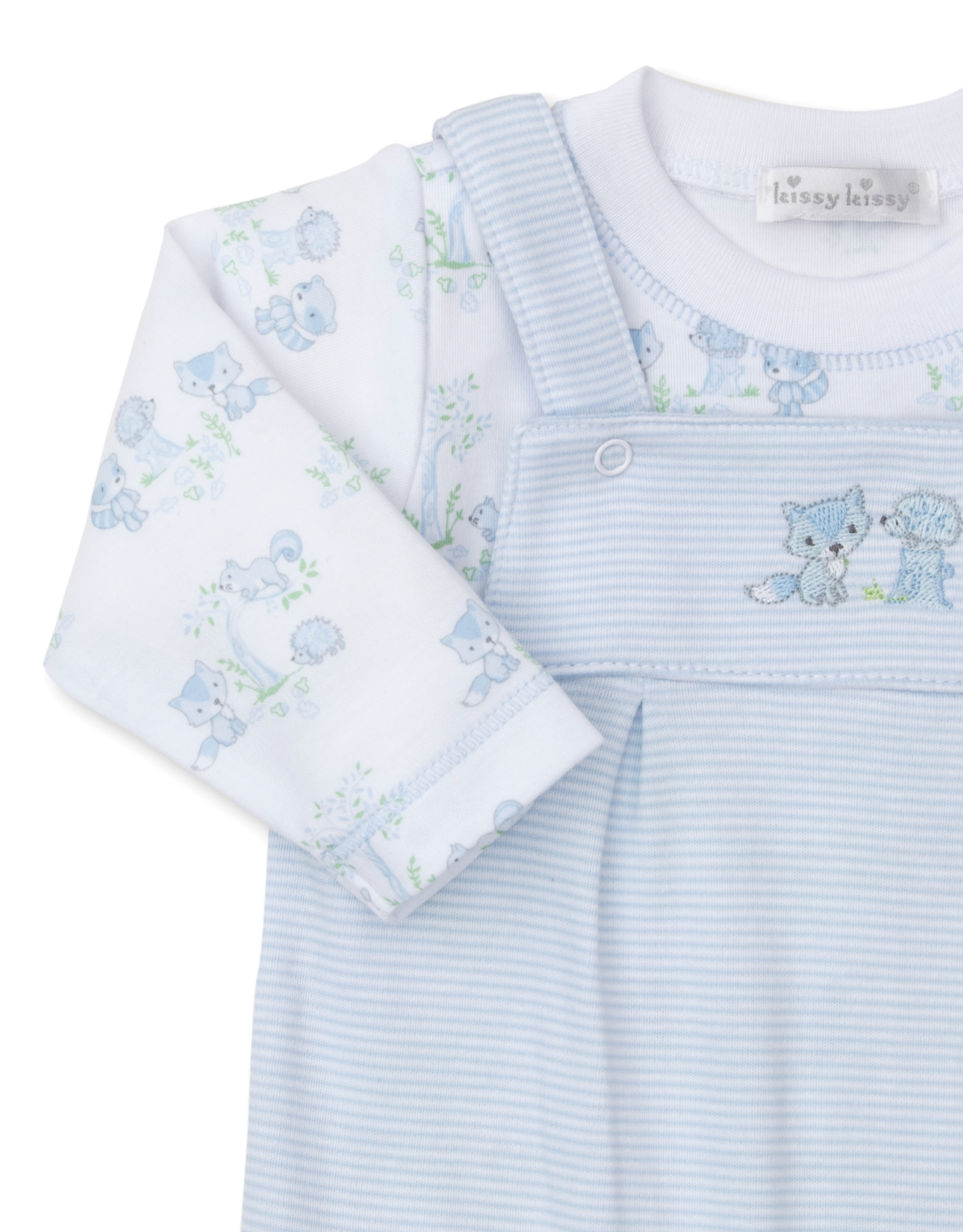 Kissy Kissy Forest Fun Overall Set Blue