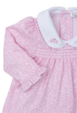 Kissy Kissy Fall Flower Patch Smocked Pant Set Pink