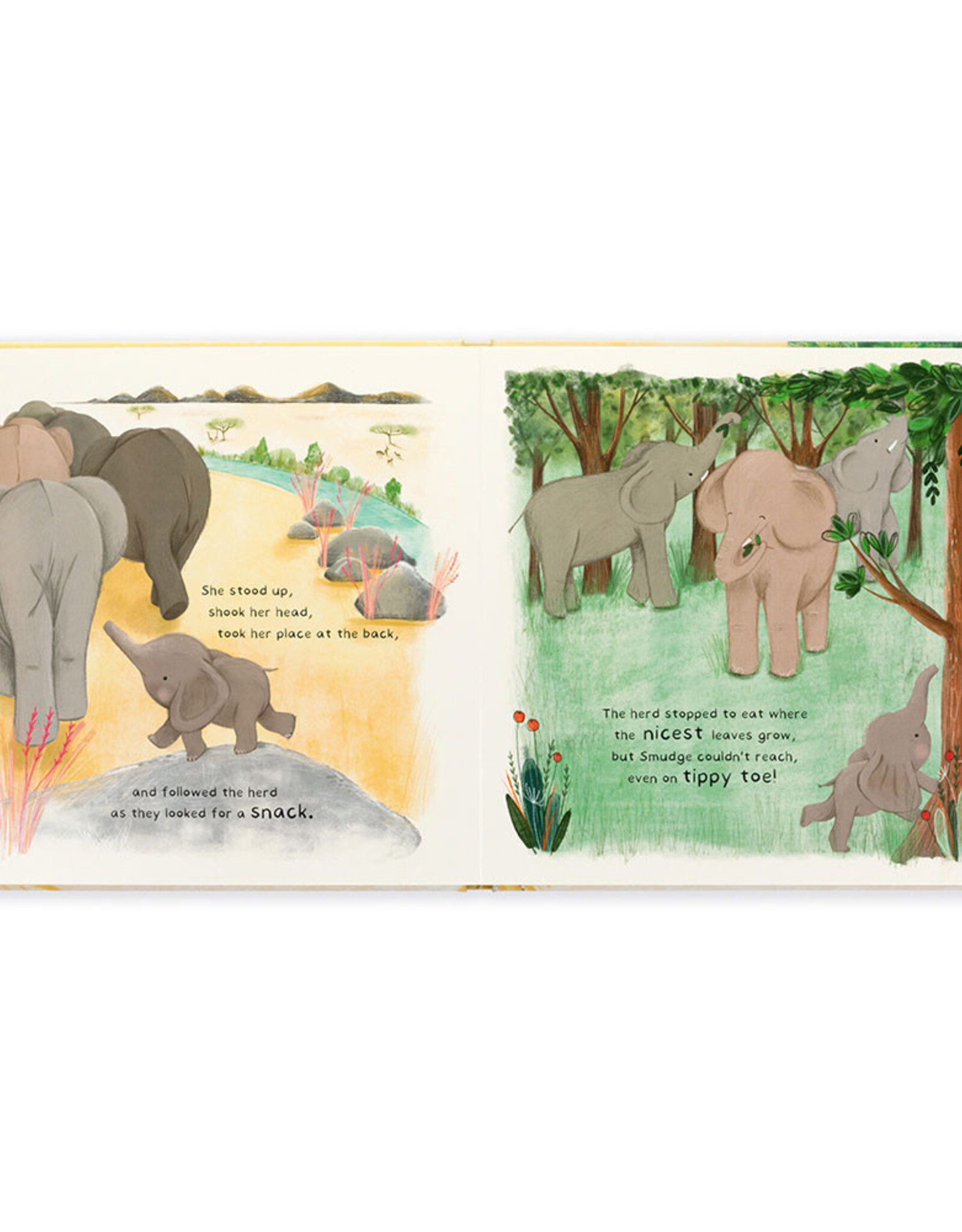 Jellycat Smudge the Littlest Elephant book