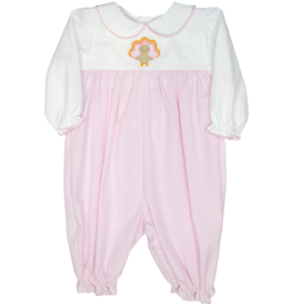 Petit Ami Pink Turkey Romper