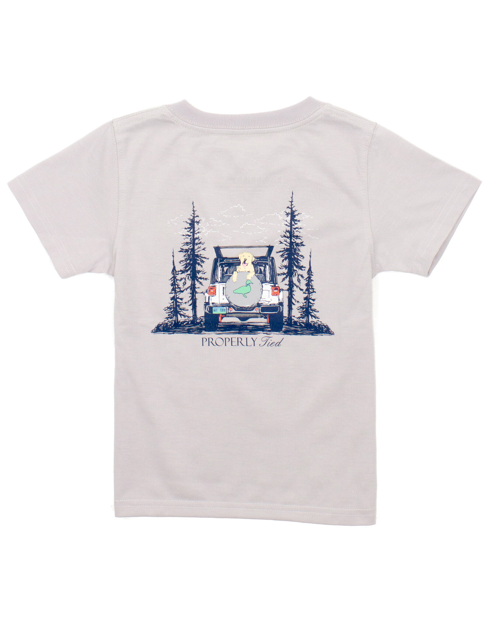 Properly Tied PT24 SS Tee Ice Grey Catch A Ride