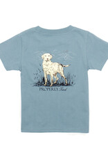 Properly Tied PT24 SS Tee Steel Blue Labrador