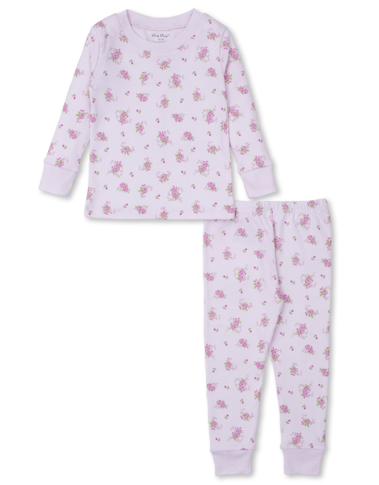Kissy Kissy Pink Rose Scrolls 2pc PJ