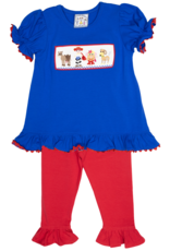 Three Sisters 752 Toy Time Smocked Ruffle Pant Set