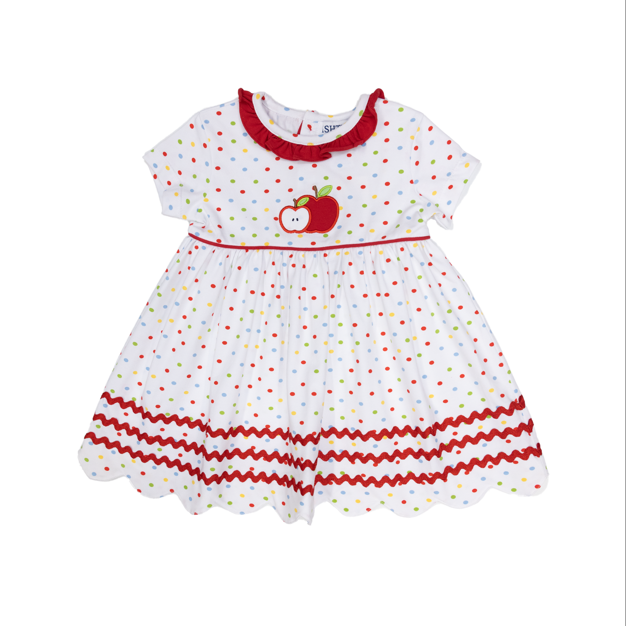 Girls Tulip Applique Dress with Pockets by Ishtex main image 0
