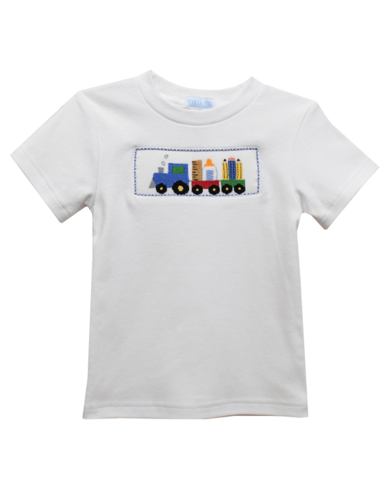 Vive la Fete VFF24 Back To School Train Smocked Shirt