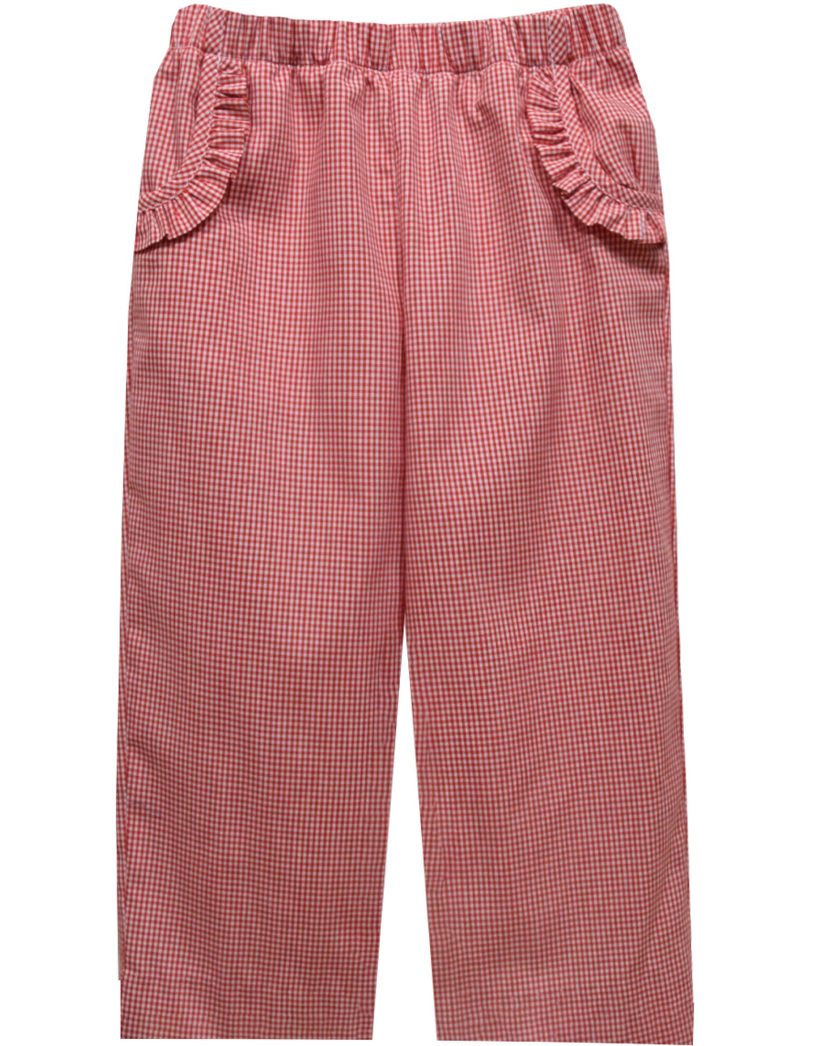 Vive la Fete VFF24 Red Check Ruffle Pocket Pant