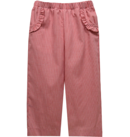 Vive la Fete Red Check Ruffle Pocket Pant