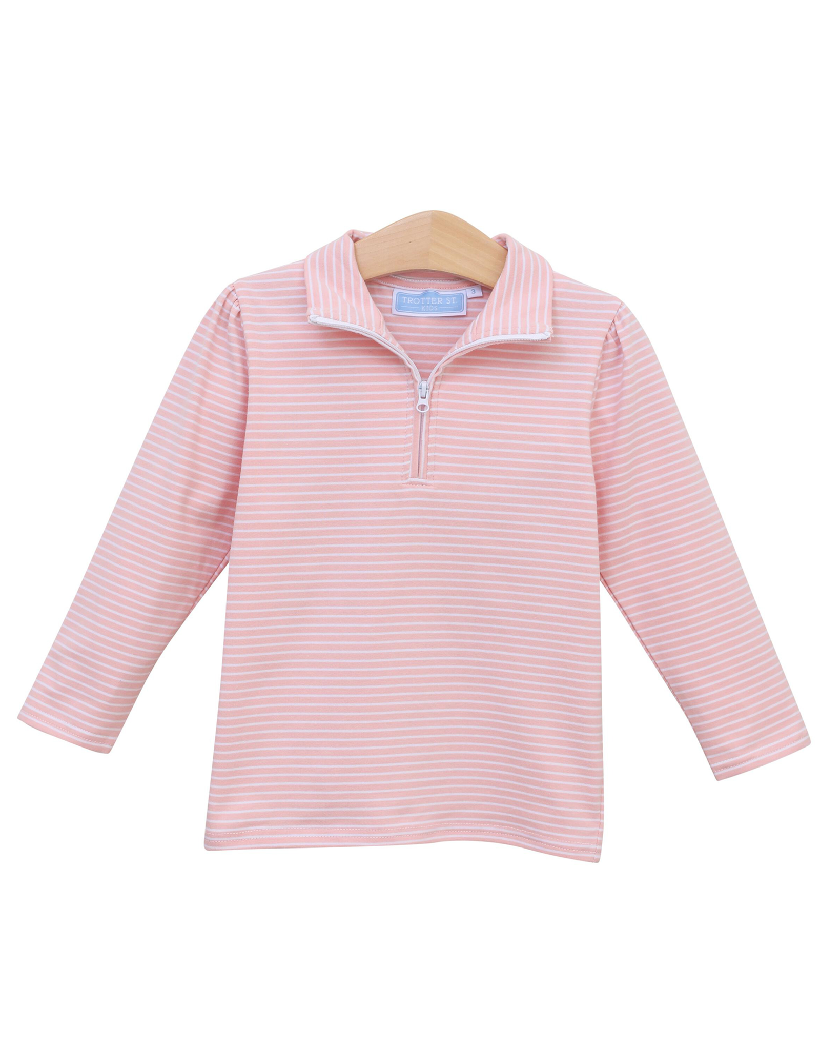 Trotter Street Kids TSF24 Tori Pulloverr Light Pink Stripe