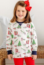 TBBC Cassidy Crewneck Classic Christmas Navy