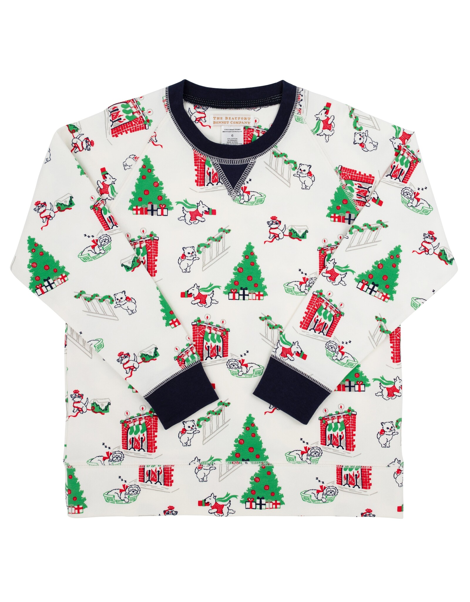TBBC Cassidy Crewneck Classic Christmas Navy
