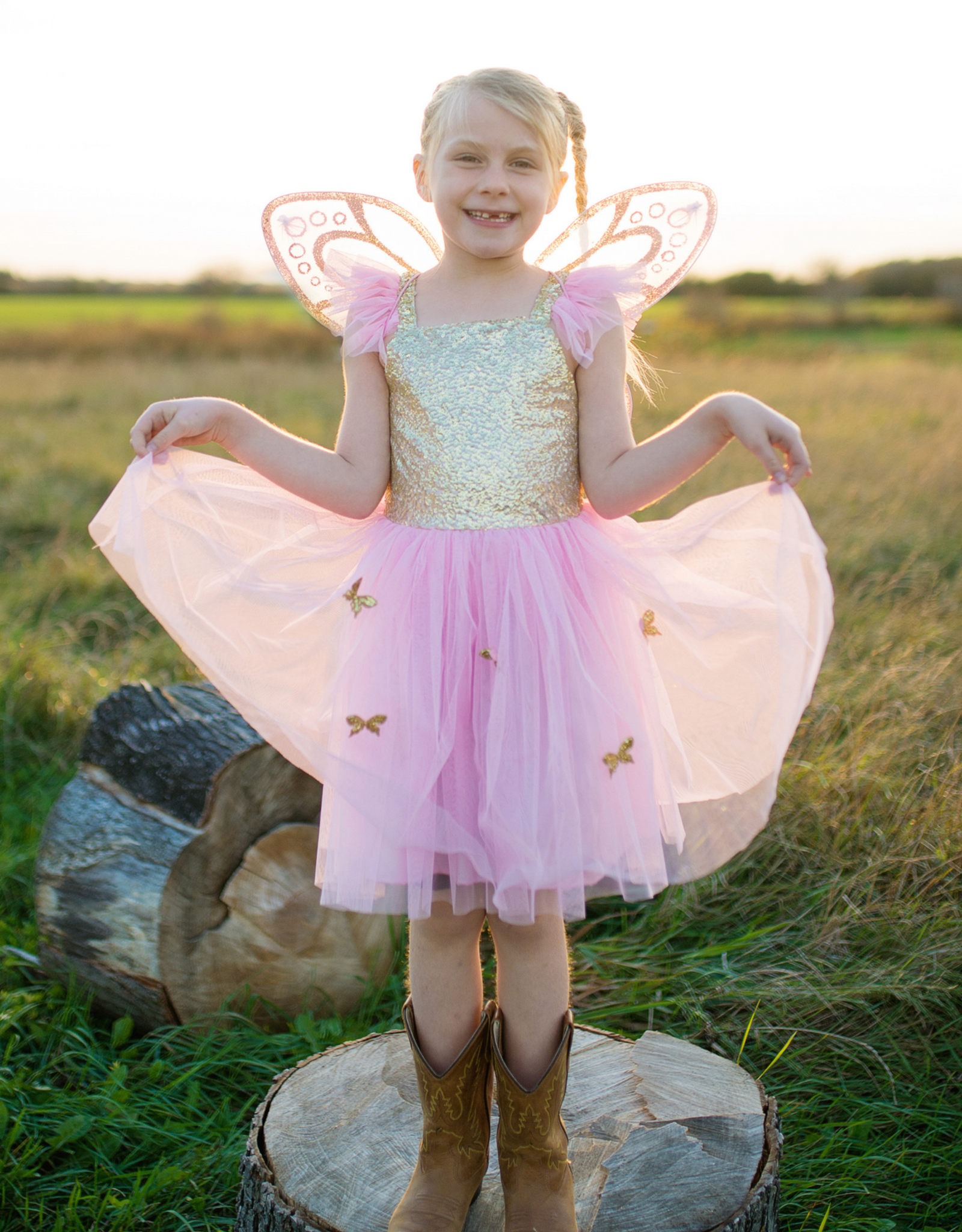 GreatPretenders 3232 Gold Butterfly Dress Wings