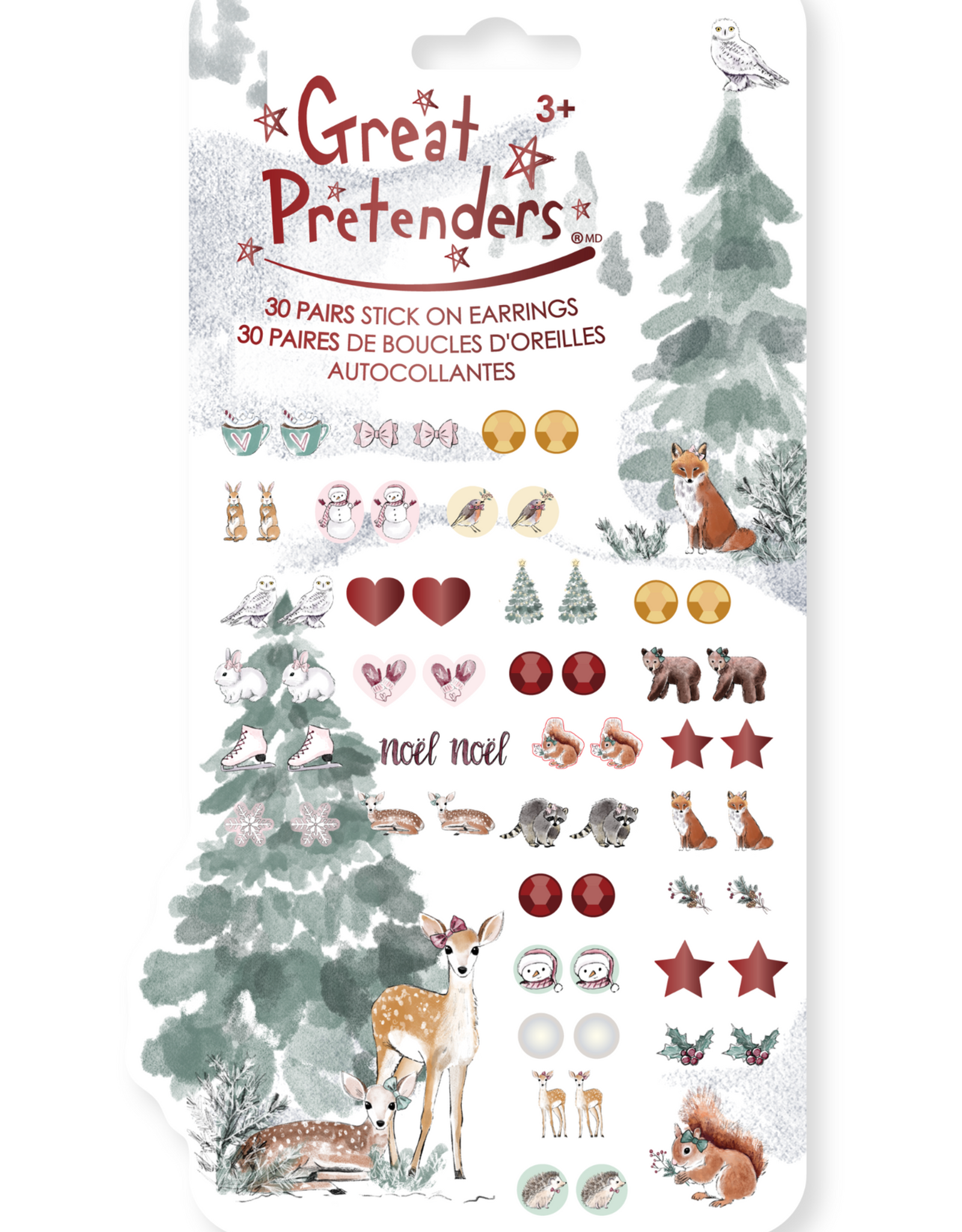 GreatPretenders 87516 Woodland Fawn Sticker Earrings
