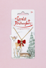 GreatPretenders 86155 Holiday Bow Necklace