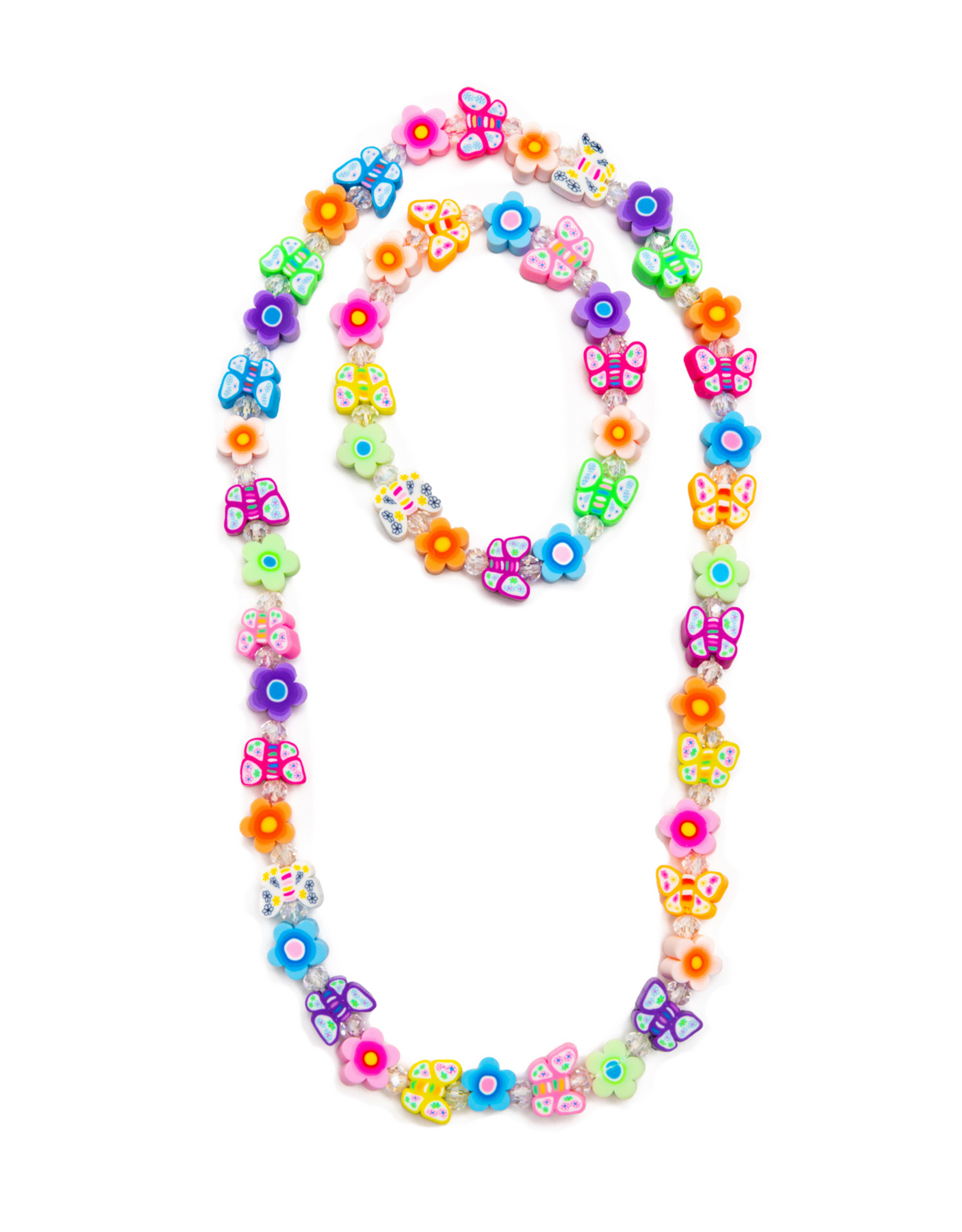 GreatPretenders 86165 Flutter flowers Necklace Bracelet Set