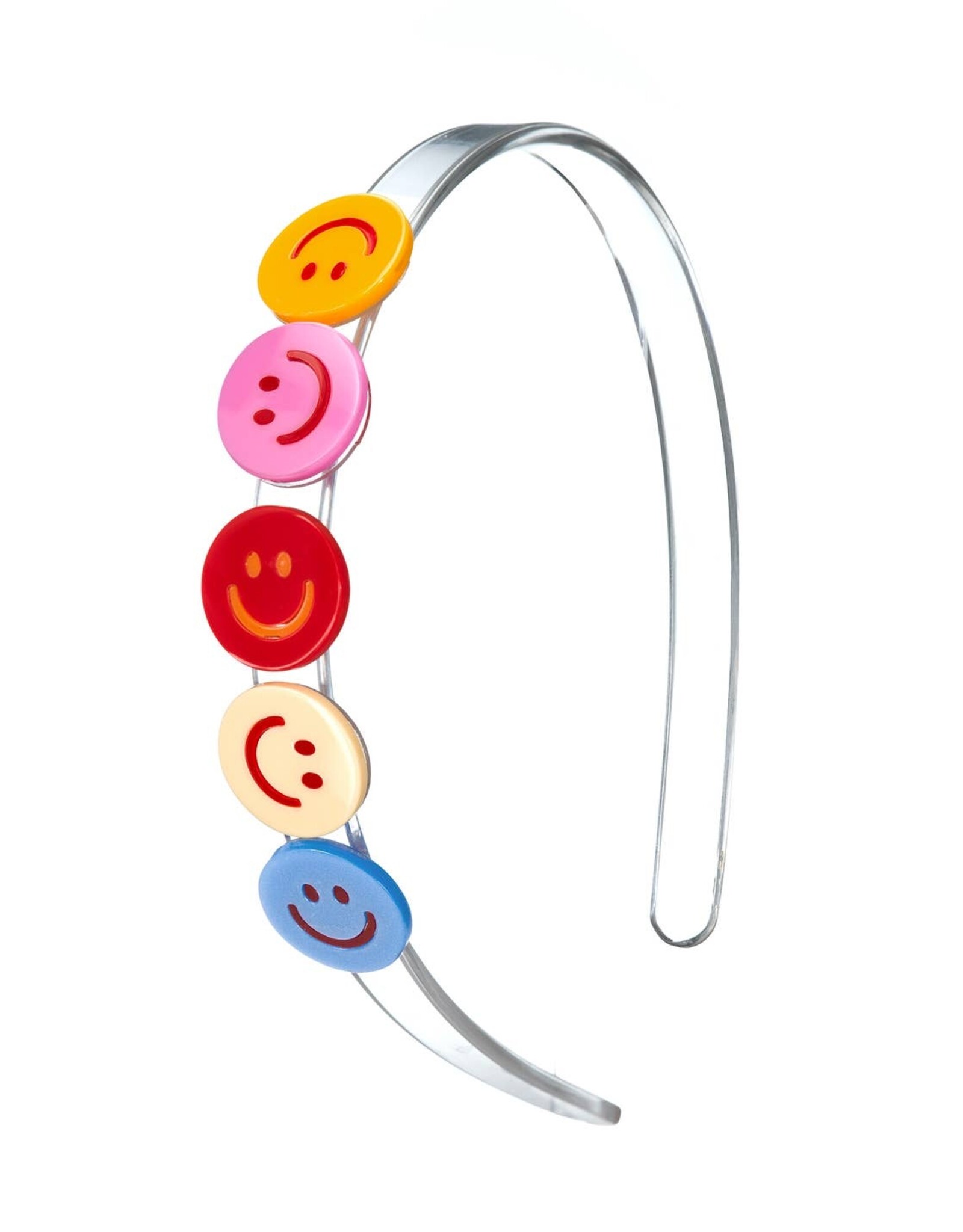 Lilies & Roses LR Headband Multi Happy Face H265-23