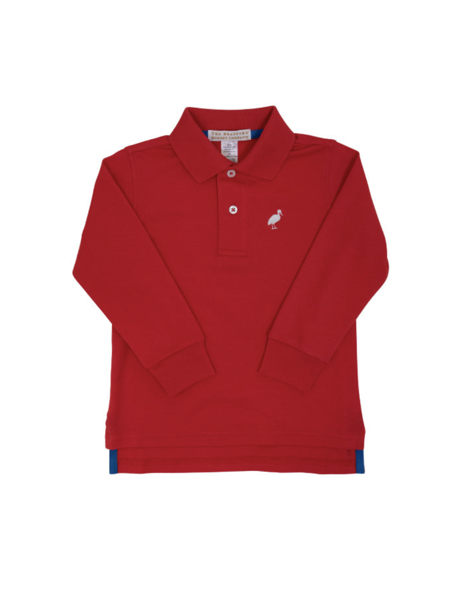TBBC LS Prim Proper Polo Richmond Red/White