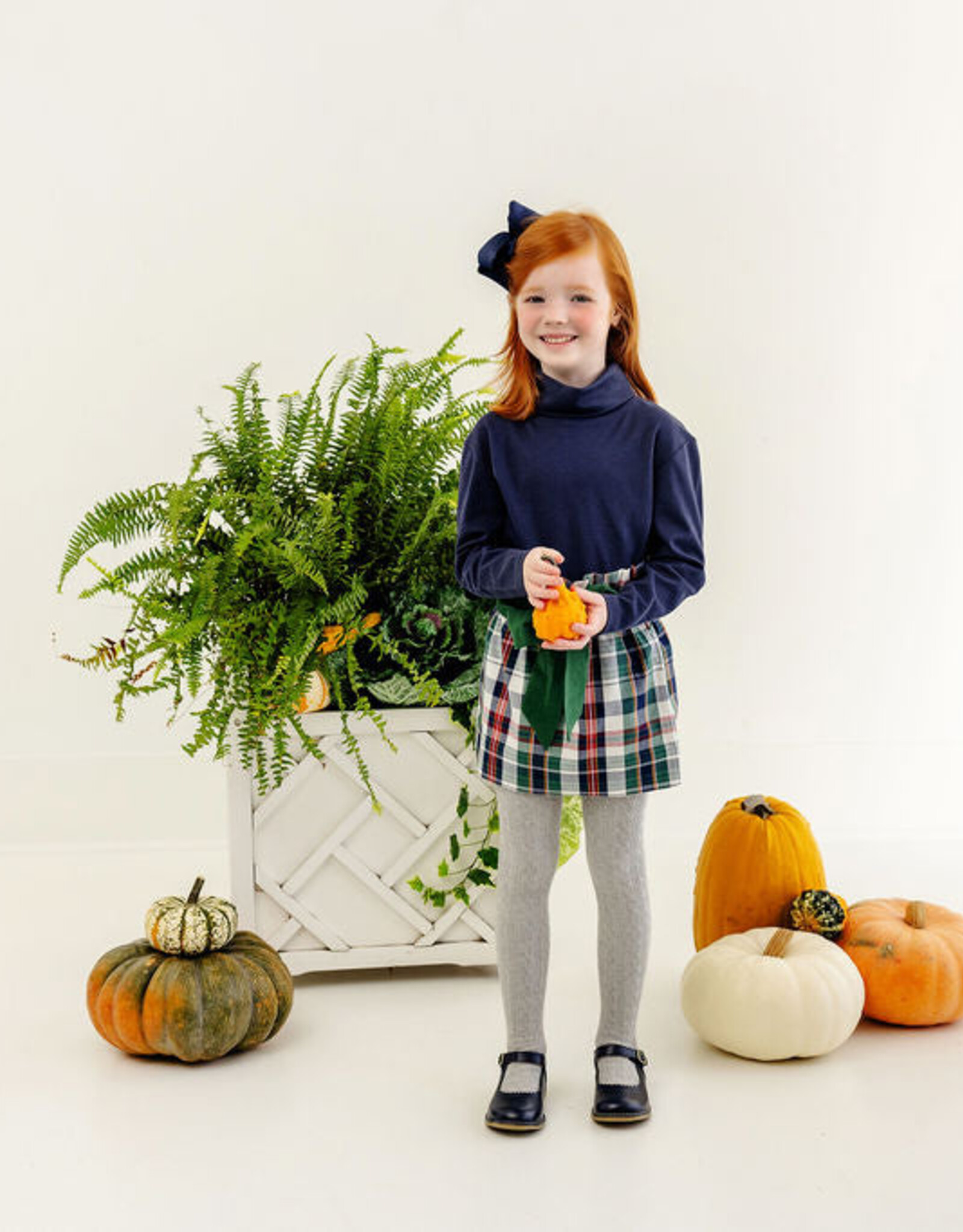 TBBC Beasley Bow Skirt Field Park Plaid