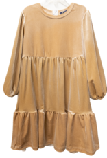 Emma Jean 1020 Kinsley Tan Velvet Dress