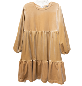 Emma Jean Kinsley Tan Velvet Dress