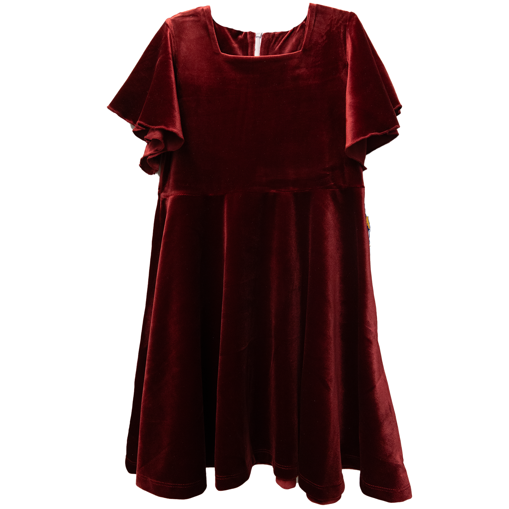 velour burgundy dress Burgundy Velvet Wrap V Neckline Dress