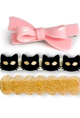 Lilies & Roses LR Alligator Clips Cat & BowTie AC235S-035-3A
