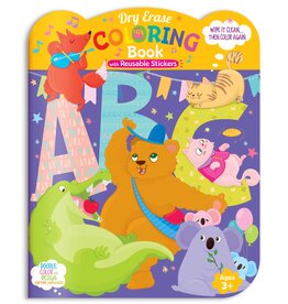 The Piggy Story Dry Erase Coloring Book w/Stickers Animal ABC