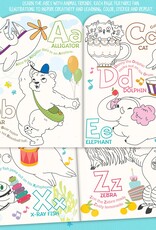 The Piggy Story Dry Erase Coloring Book w/Stickers Animal ABC