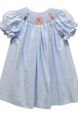 Vive la Fete VFF24 Princess Castle Smocked Bishop Dress