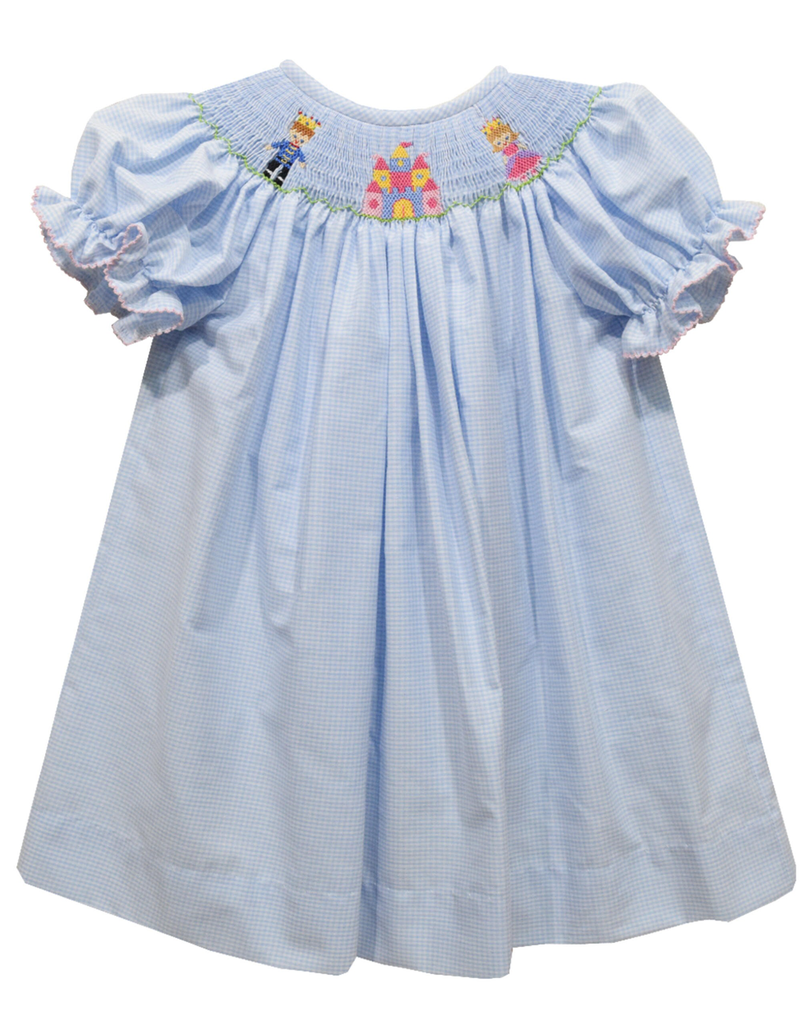 Vive la Fete VFF24 Princess Castle Smocked Bishop Dress