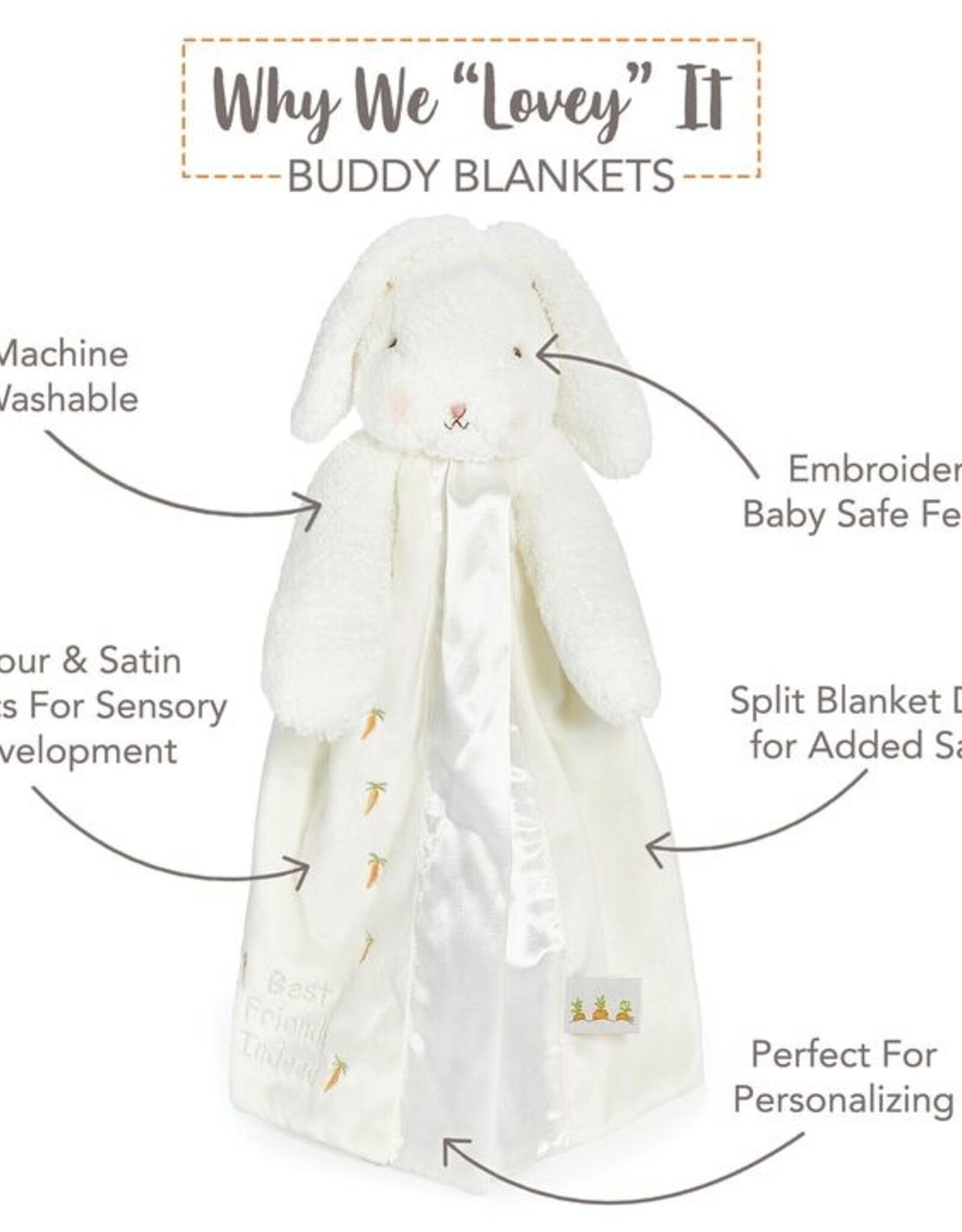 Bunnies By The Bay 850711 Bun Bun Buddy Blanket