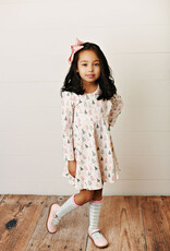 Swoon Baby 2477 Pink Christmas Trees Flair Dress