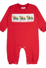 Three Sisters 717 Christmas Tractor Romper