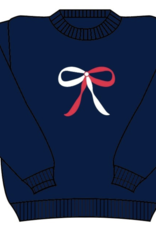 TBBC Isabelles Intarsia Sweater Nantucket Navy Bow