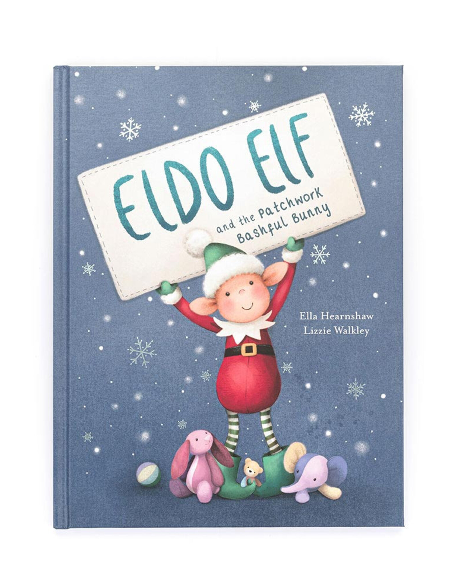 Jellycat Eldo Elf and the Patchwork Bashful Bunny book