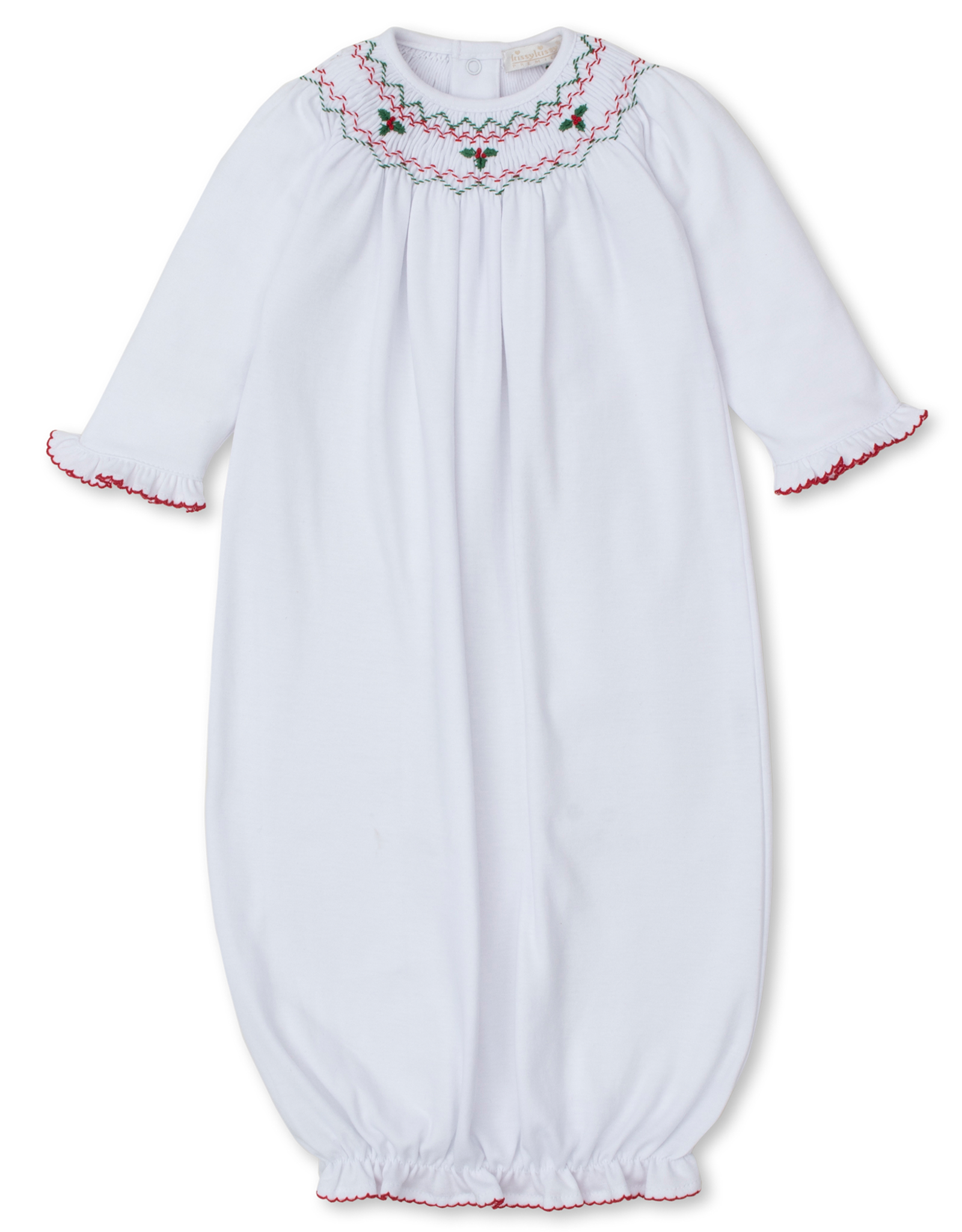 Kissy Kissy CLB24 Holiday Mistletoe Smocked Sack