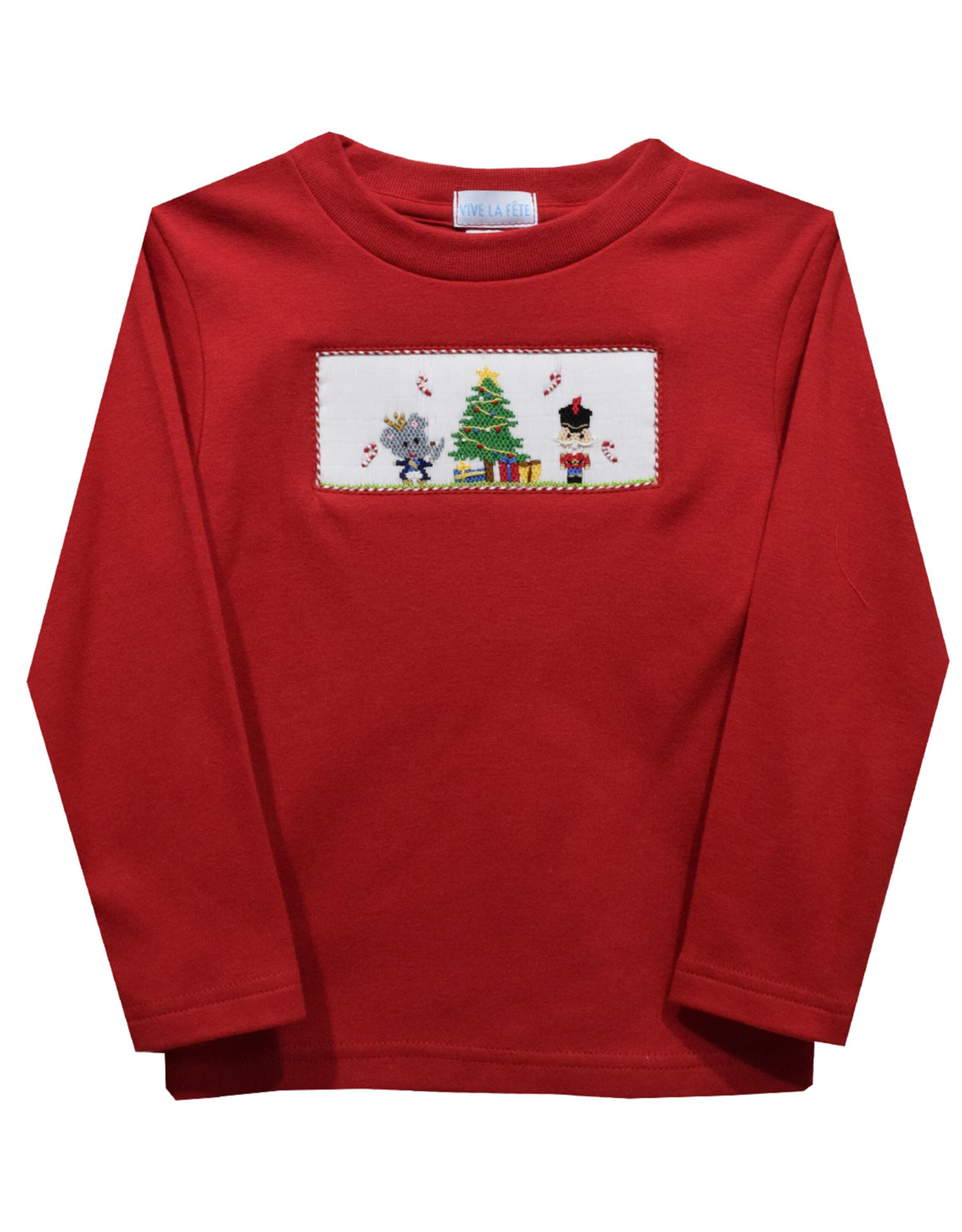 Vive la Fete VFF24 Red Nutcracker Smocked Shirt