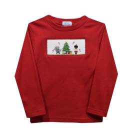 Vive la Fete Red Nutcracker Smocked Shirt
