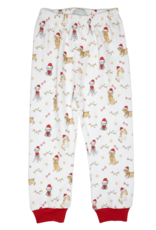 Lulu Bebe LBF24 Santa Puppy 2Pc PJ Set