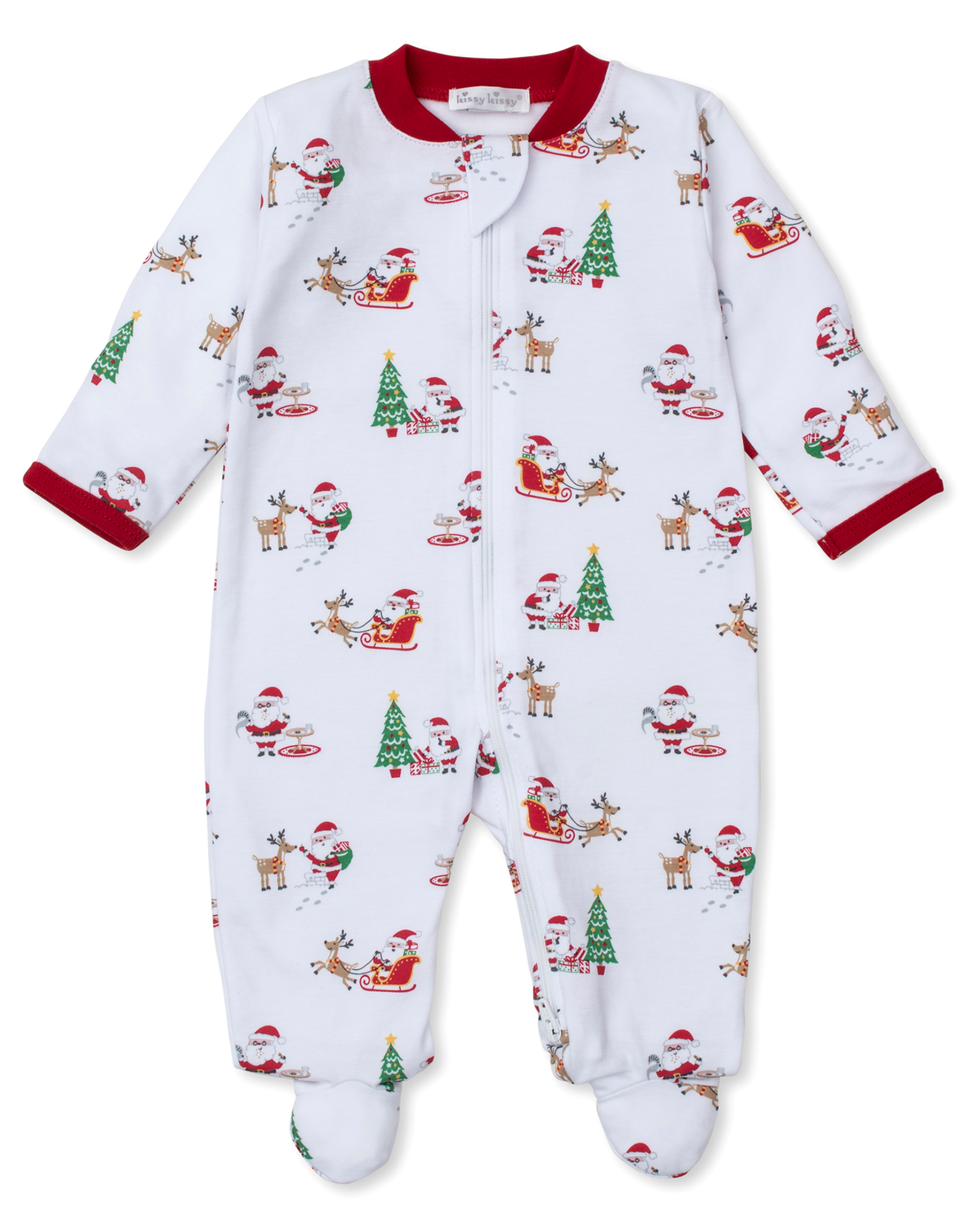 Kissy Kissy Christmas Magic Zip Footie