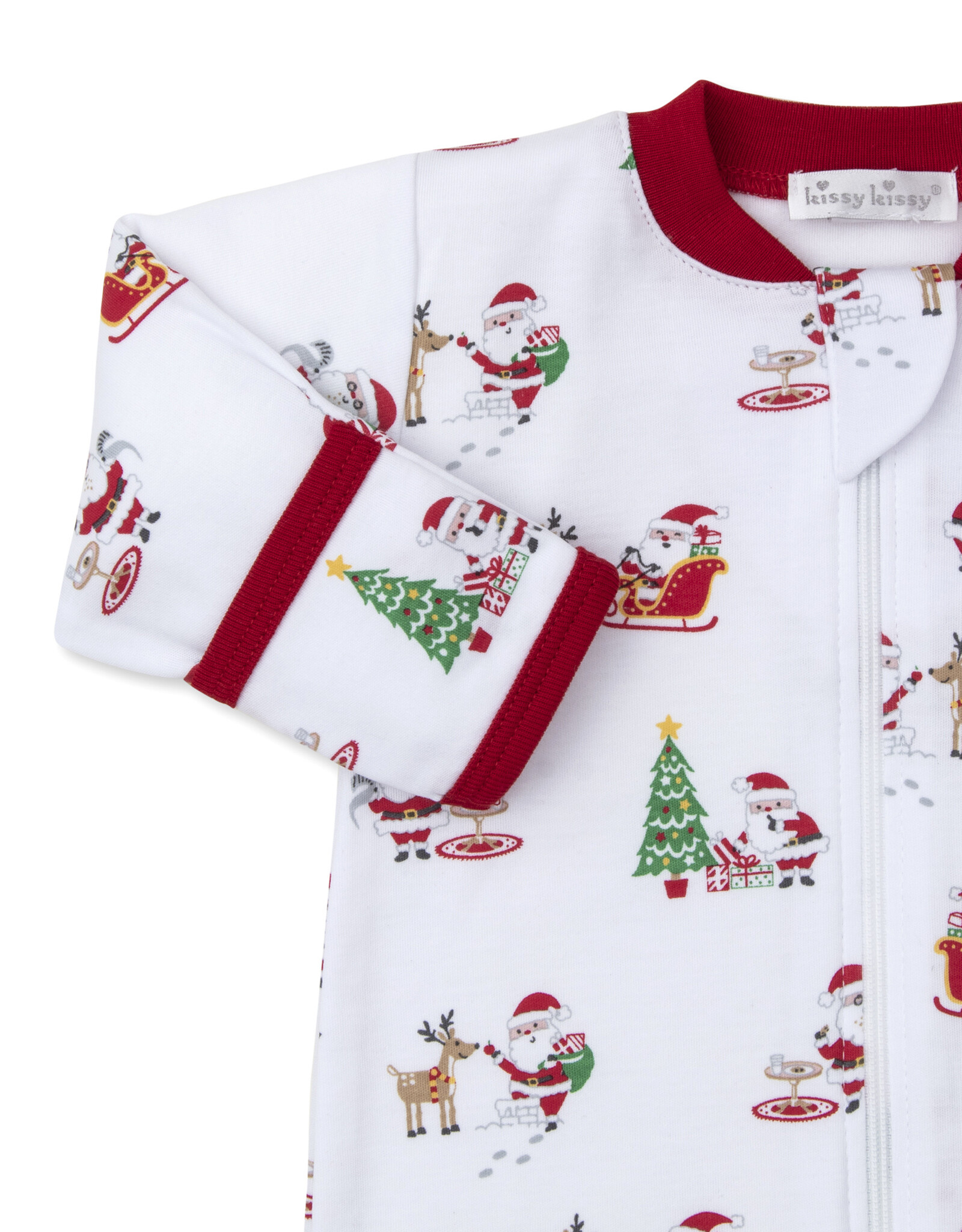 Kissy Kissy Christmas Magic Zip Footie