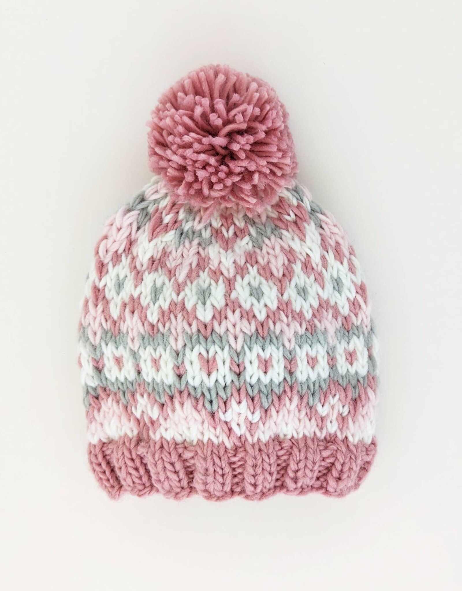 Huggalugs Huggalugs Fairisle Rosy Beanie