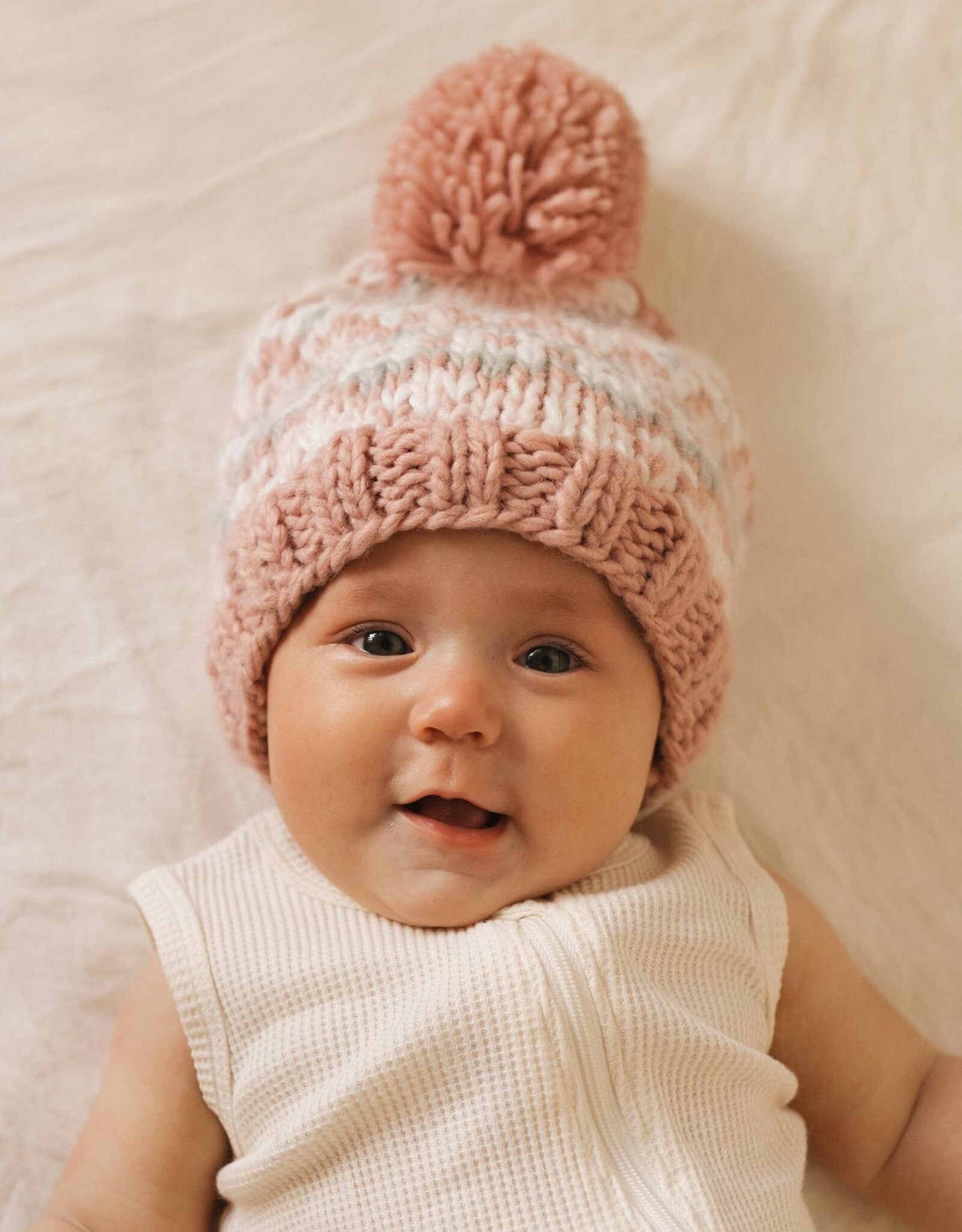 Huggalugs Huggalugs Fairisle Rosy Beanie