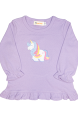 Luigi F24 Ruffle Shirt Lavender Unicorn