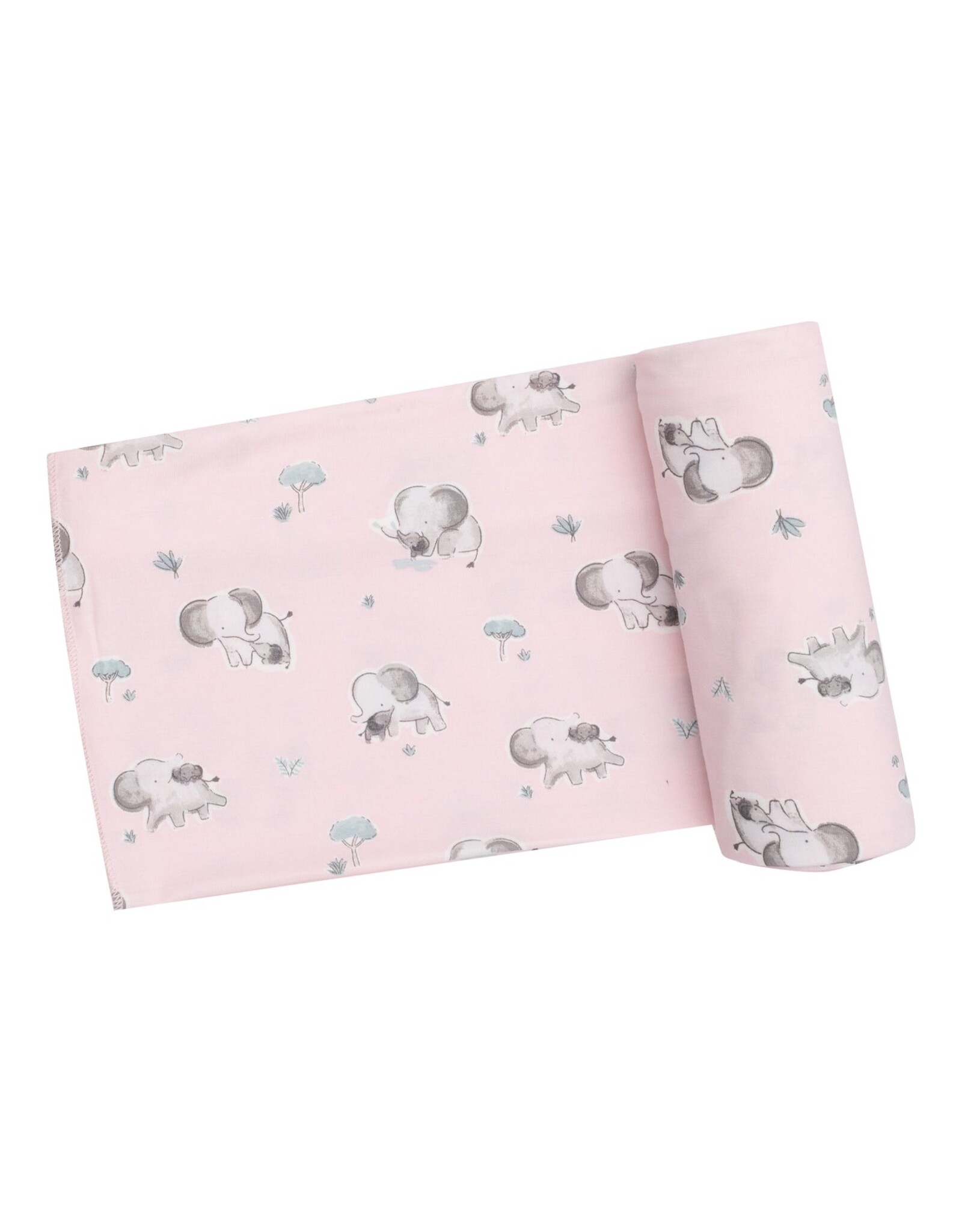 Angel Dear ADF24 Swaddle Blanket gray Elephants Pink