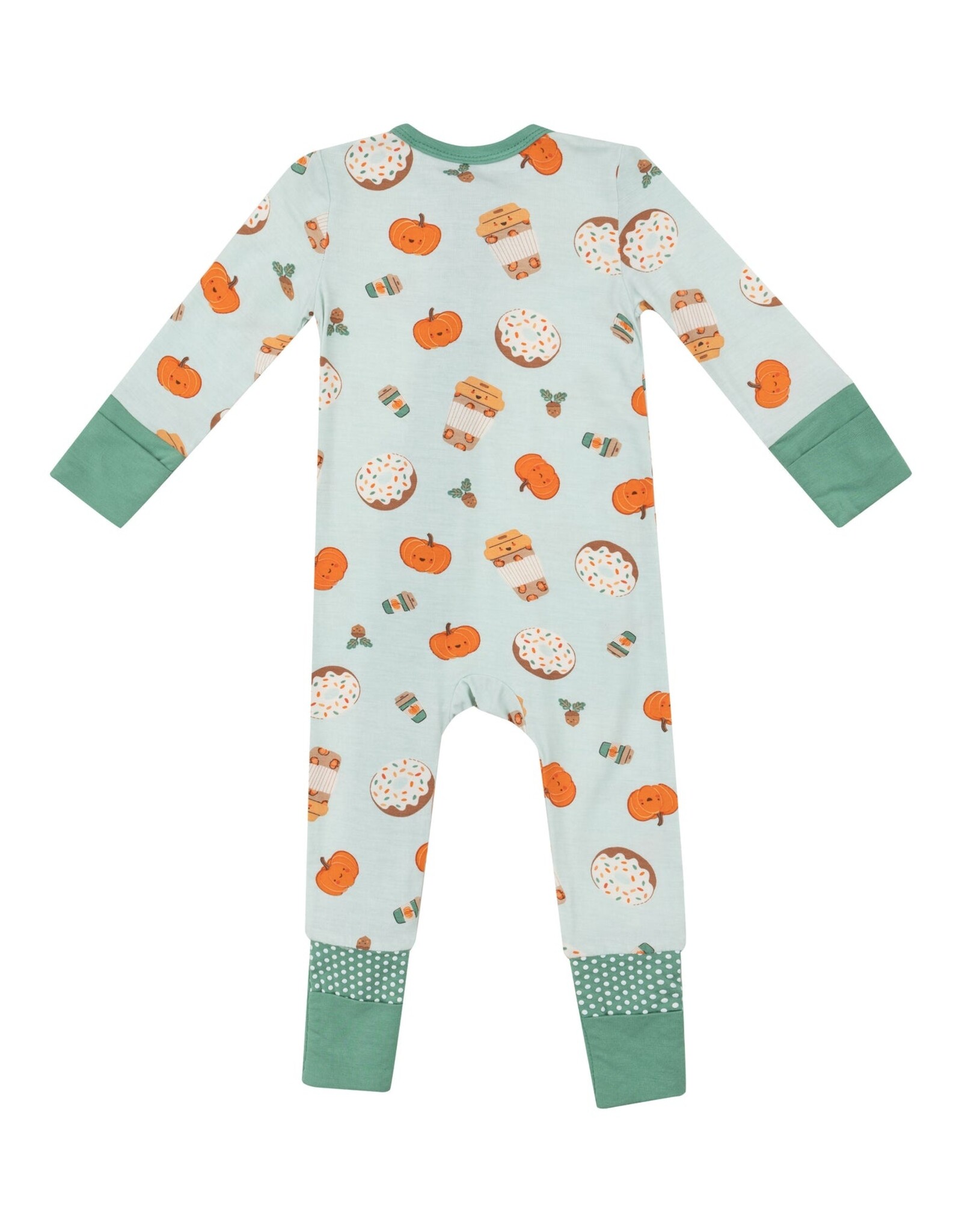 Angel Dear ADF24 2 Way Zipper Romper Pumpkin Spice Latte