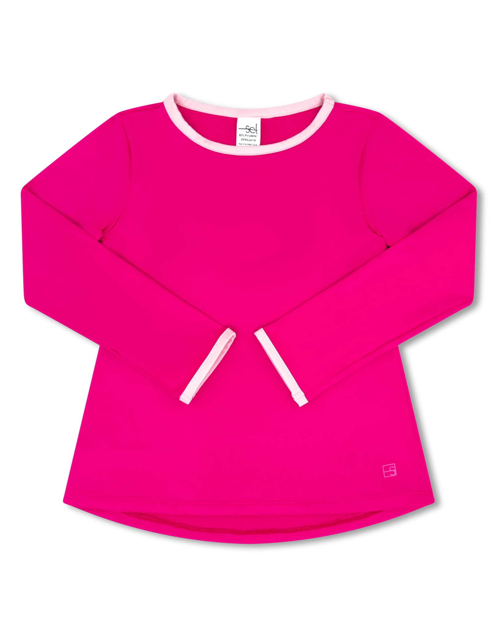 Set Athleisure Bridget Basic LS Tee Power Pink