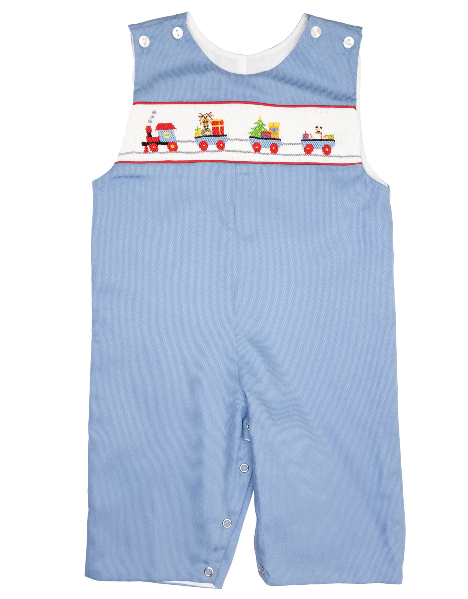 Lulu Bebe LBF24 Peter Smocked Train Longall